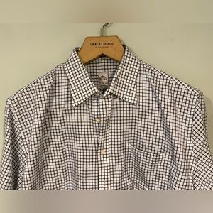 Peter Millar Windowpane Check Button down